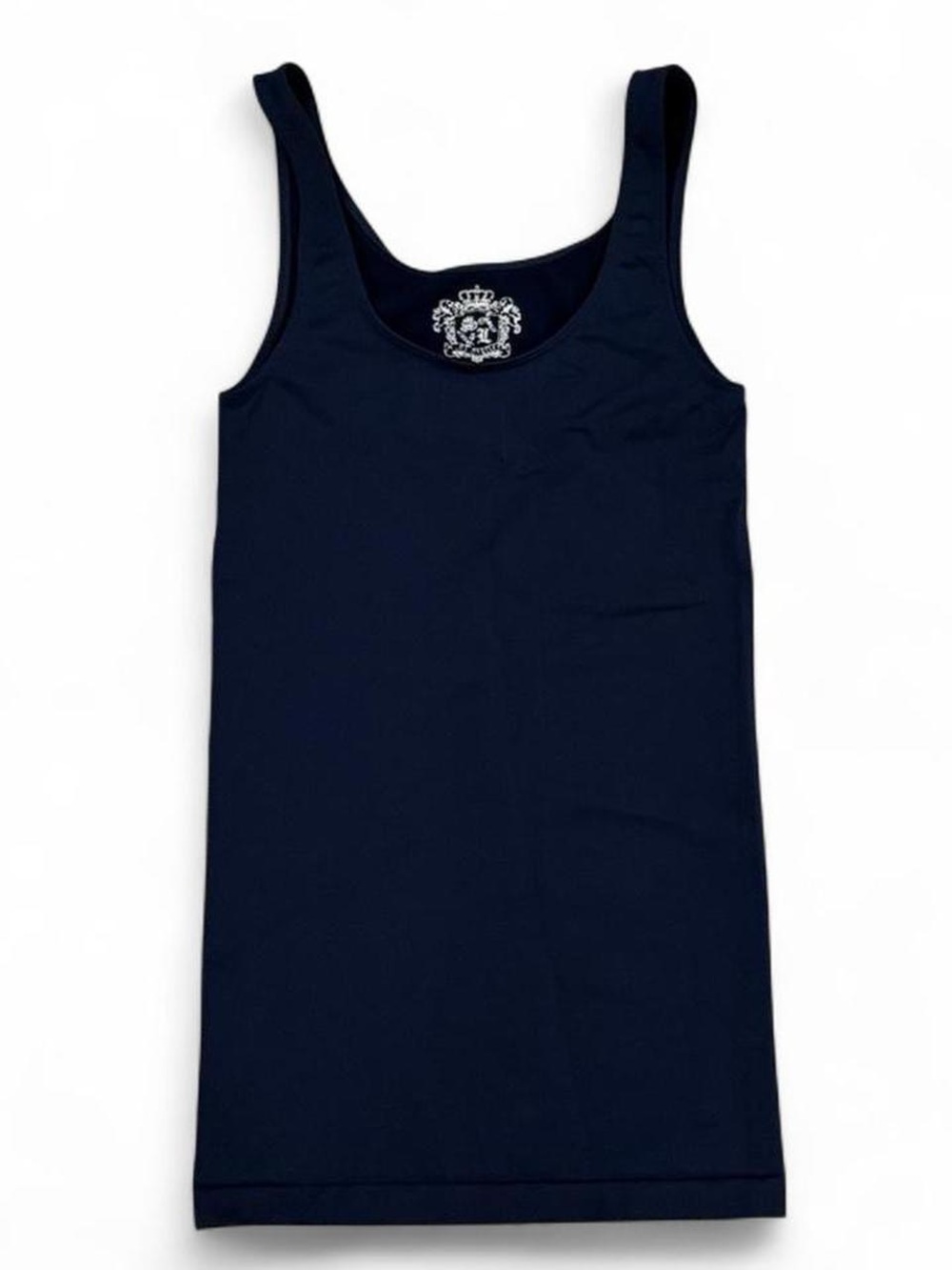 Sugar Lips navy blue nylon tank top